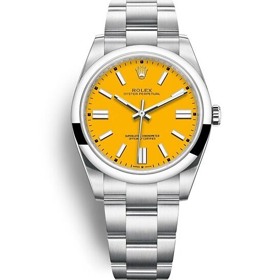 oyster perpetual jaune 41mm