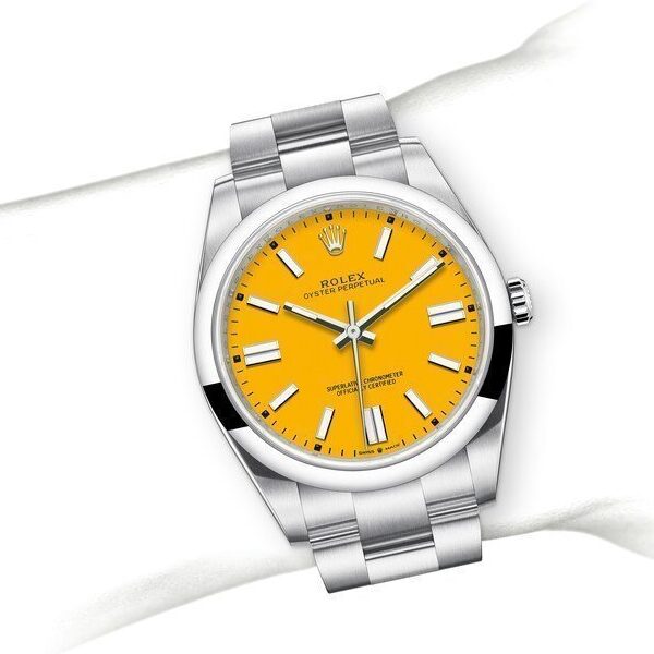 oyster perpetual jaune 41mm