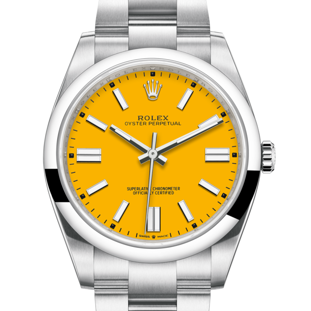oyster perpetual jaune 41mm