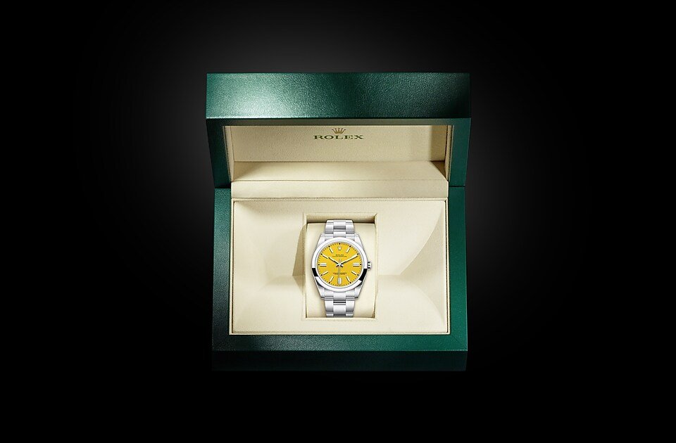 oyster perpetual jaune 41mm