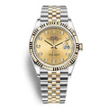 DATEJUST GRIS/JAUNE SERTI