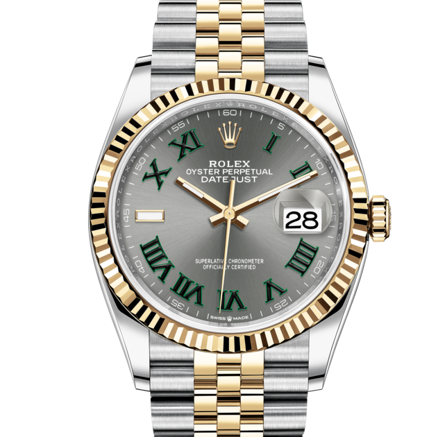 DATEJUST JAUNE/GRIS