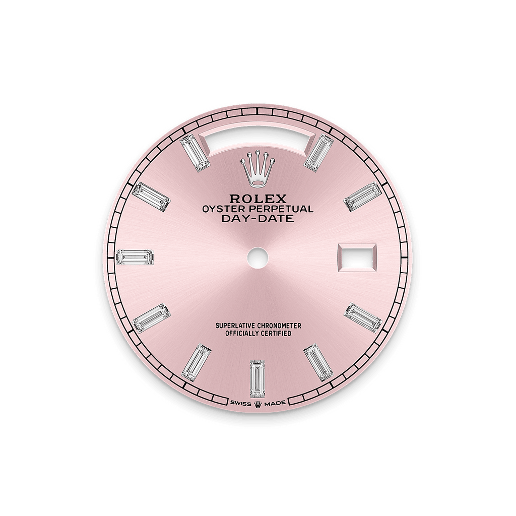 DAY DATE 36mm – Cadran Rose Élégant – Finition Diamant
