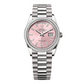 DAY DATE 36mm – Cadran Rose Élégant – Finition Diamant