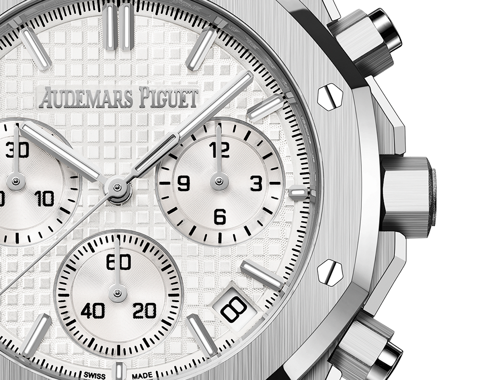 ROYAL OAK CHRONOGRAPHE-GRIS/BLANC